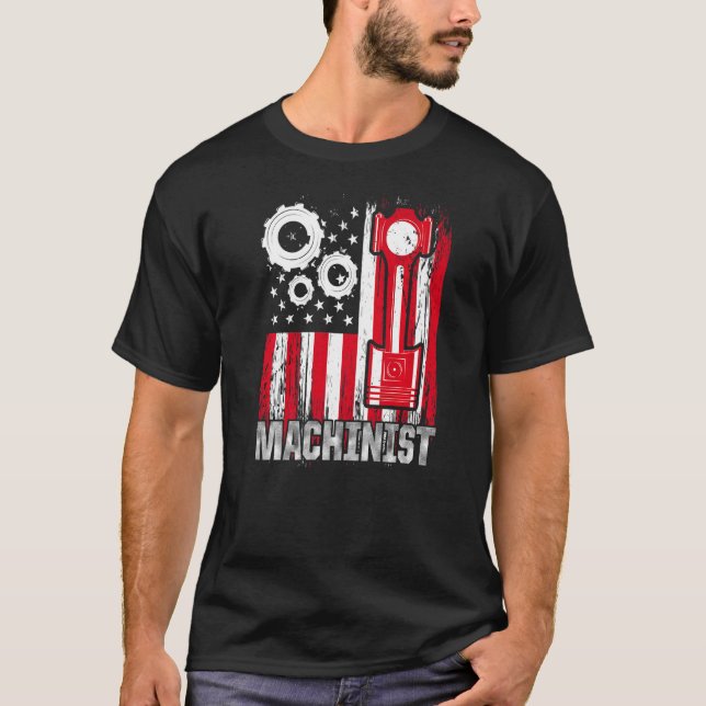 Machinist Machine Operator Machining  1 T-Shirt (Front)