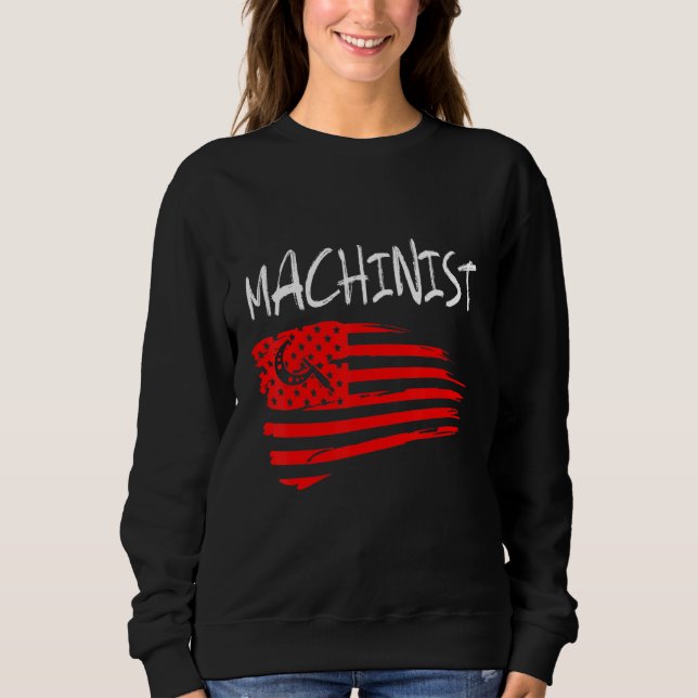 Machinist Machine Operator Machining 38 Sweatshirt (Front)