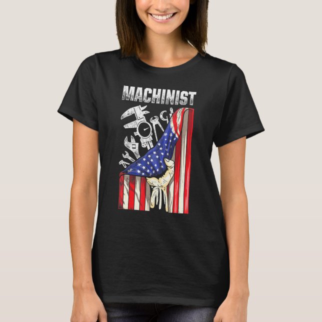 Machinist Machine Operator Machining 40 T-Shirt (Front)