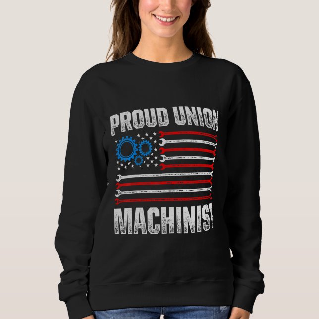 Machinist Machine Operator Machining 43 Sweatshirt (Front)