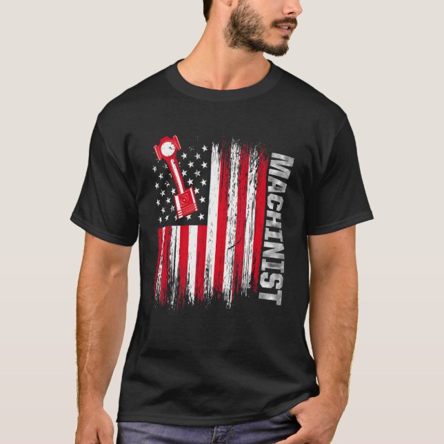 Machinist Machine Operator Machining  4 T-Shirt (Front)