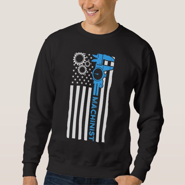 Machinist Machine Operator Machining 88 Sweatshirt (Front)
