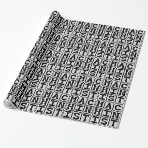 Machinist, Machine Operator Wrapping Paper