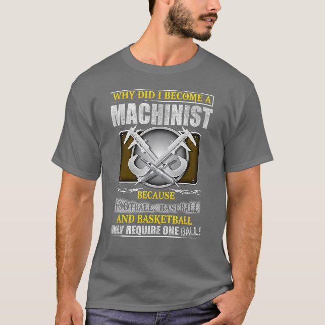Machinist Mechanic Mechanist Mechanism Engineer T-Shirt (Front)