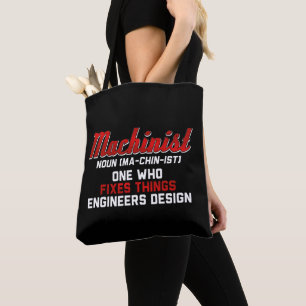 Machinist Noun Machinist Meaning engineer Gifts Tote Bag