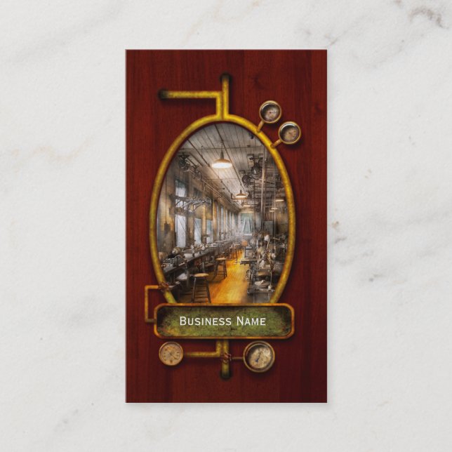 Machinist - Santa's old workshop Business Card (Front)