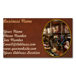 Machinist - The master class 1920 Magnetic Business Card