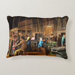 Machinist - Training - Machinist school 1899 Decorative Cushion