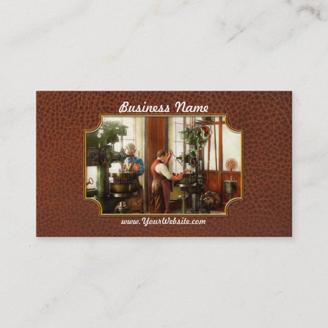 Machinist - When precision matters 1919 Business Card (Front)