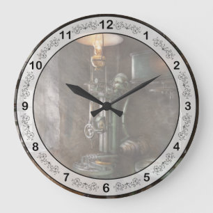 Machinist - Where inventions are born Large Clock