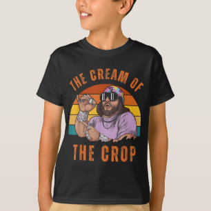 Macho Cream Of Crop Oh Yeah Retro Funny Vintage  T-Shirt