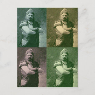macho macho man postcard