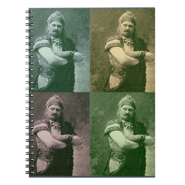 macho macho man spiral notebook (Front)