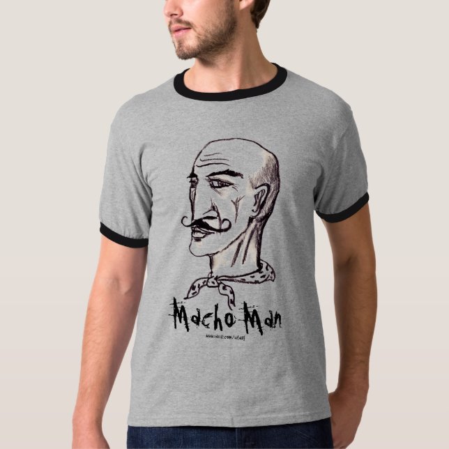 Macho Man funny cool t-shirt (Front)