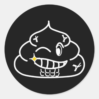 Macho Poop - Brootsch the PooPoo Classic Round Sticker