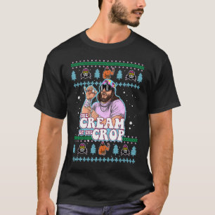 Macho The Cream of The Crop Wrestling Ugly Christm T-Shirt