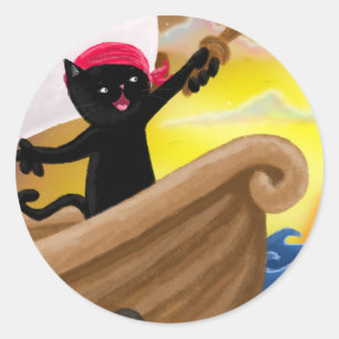 Machu at Sea Sticker