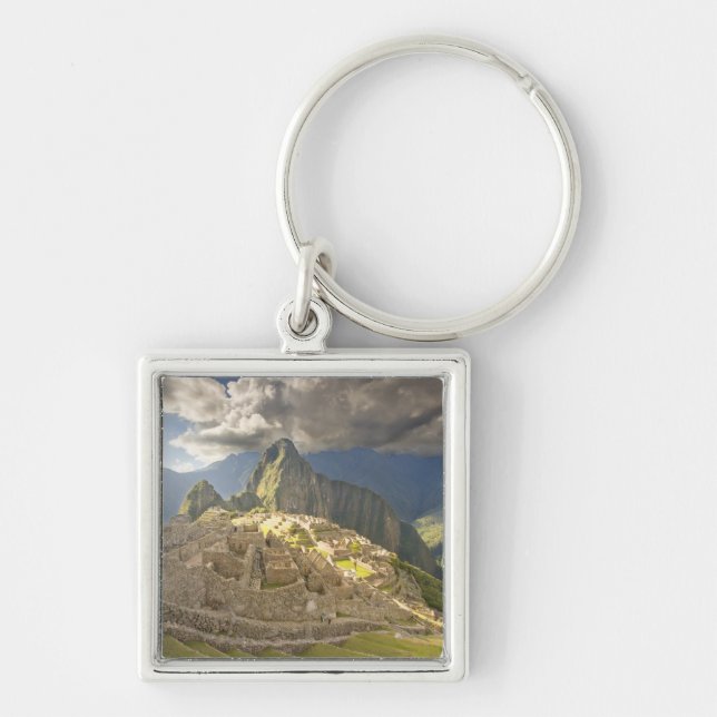 Machu Picchu, ancient ruins, UNESCO world 2 Key Ring (Front)