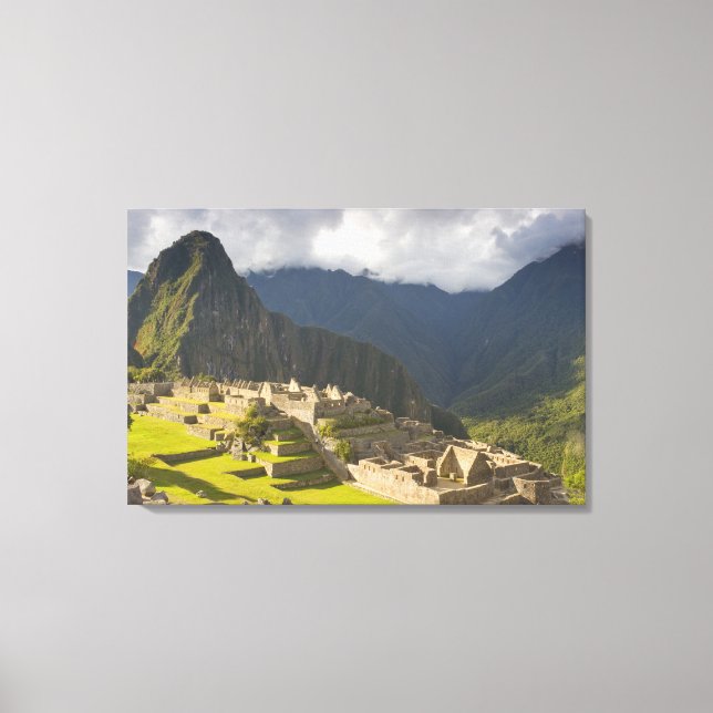 Machu Picchu, ancient ruins, UNESCO world 4 Canvas Print (Front)