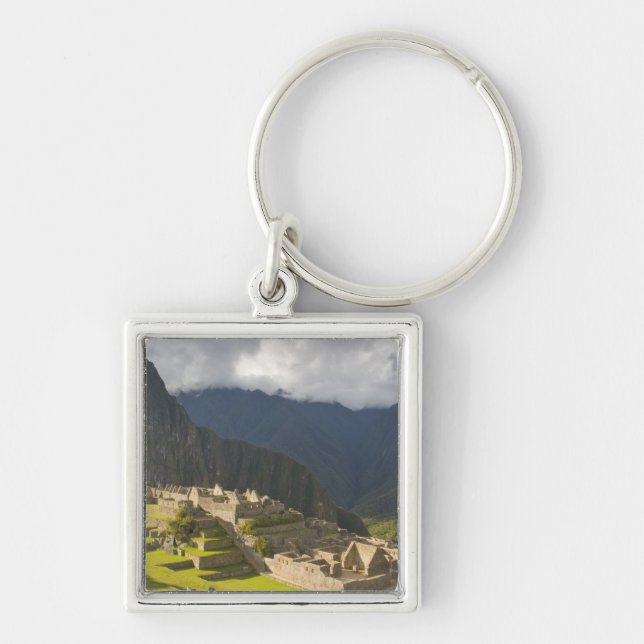 Machu Picchu, ancient ruins, UNESCO world 4 Key Ring (Front)
