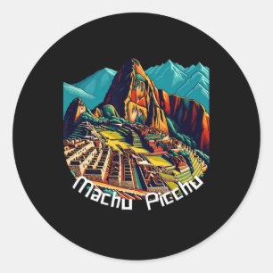 Machu Picchu Cusco Peru Inca Trail Machu Picchu  Classic Round Sticker