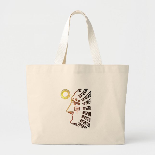 Machu Picchu Cusco Peru Large Tote Bag (Front)