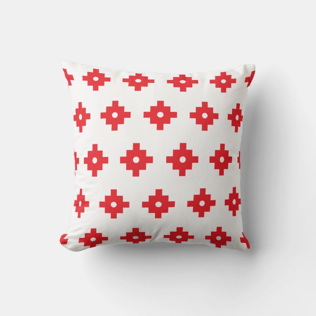 Machu Picchu Inka Geometric Pattern Cushion (Front)