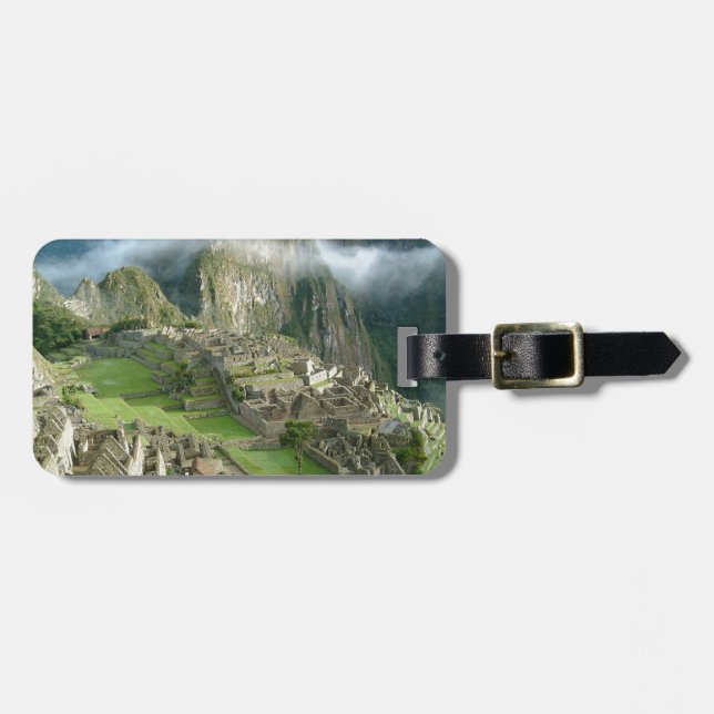 machu picchu luggage tag (Front Horizontal)