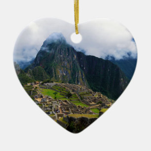 Machu Picchu, Peru Ceramic Tree Decoration