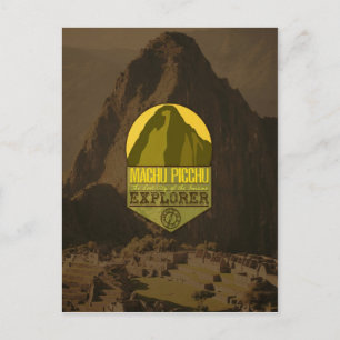 Machu Picchu Peru Explorer Travel Postcard