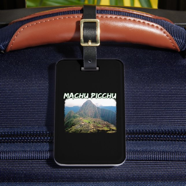 Machu Picchu Peru - Huayna Picchu Mountain Luggage Tag (Front Insitu 2)