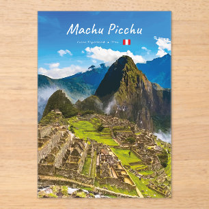 Machu Picchu, Peru - Inca Citadel Ruins Acrylic Invitations