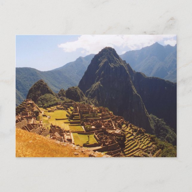 Machu Picchu Peru - Machu Picchu Ruins Sunrise Postcard (Front)