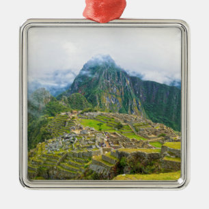 Machu Picchu, Peru Metal Tree Decoration