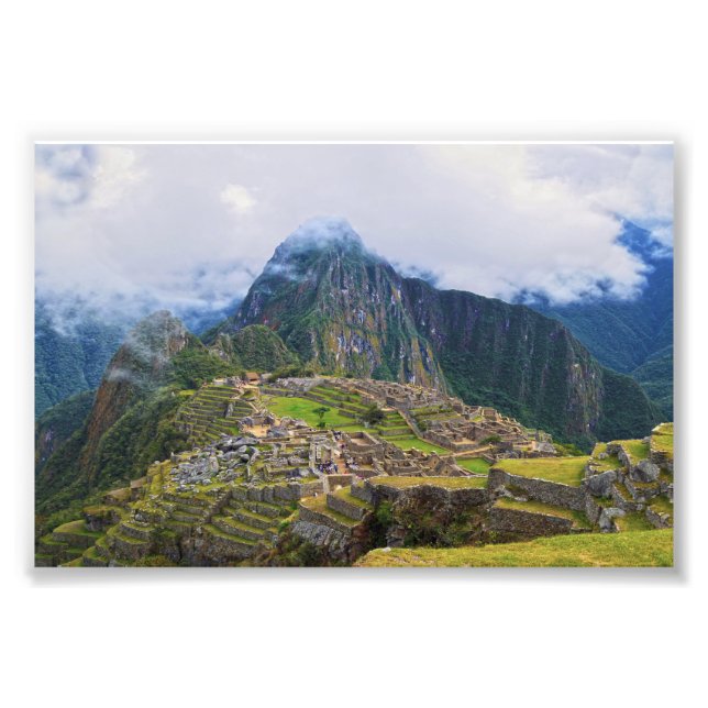 Machu Picchu, Peru, Overlook Photo Print (Front)