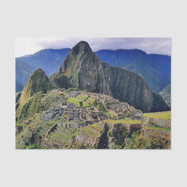 MACHU PICCHU - Peru - panorama Tissue Paper (Front)