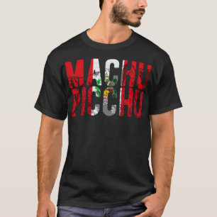 Machu Picchu Peru Peruvian Flag Inca Gift T-Shirt