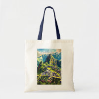 Machu Picchu Peru South America Travel Art Vintage