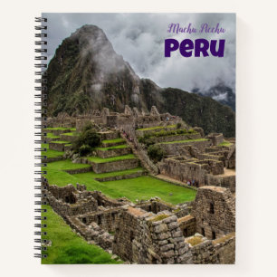 Machu Picchu Peru Spiral Notebook
