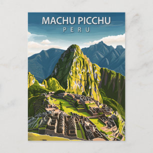Machu Picchu Peru Travel Inca Ruins Postcard