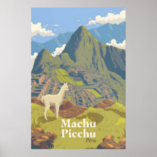 Machu Picchu Peru Travel Poster