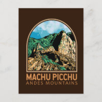 Machu Picchu Peru Vintage Emblem