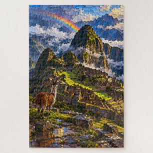 Machu Picchu Rainbow Jigsaw Puzzle