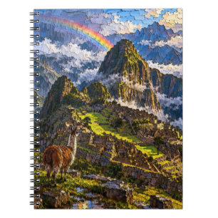 Machu Picchu Rainbow Notebook