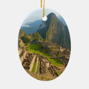 Machu Picchu ruins Ceramic Tree Decoration