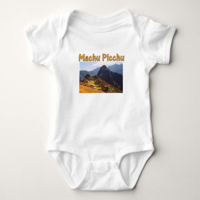 Machu Picchu Ruins Peru Sunrise Baby Bodysuit (Front)