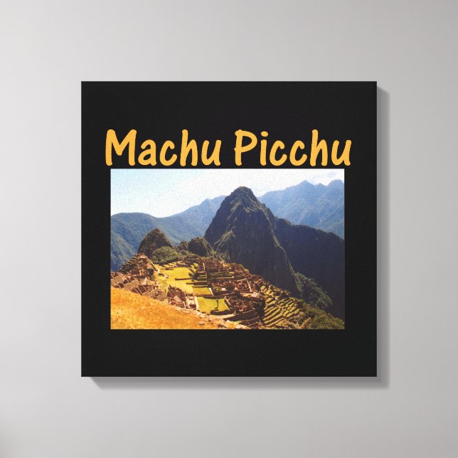Machu Picchu Ruins Peru Sunrise Canvas Print (Front)