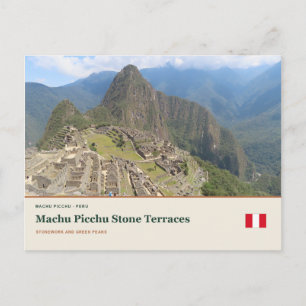 Machu Picchu Stone Terraces Postcard