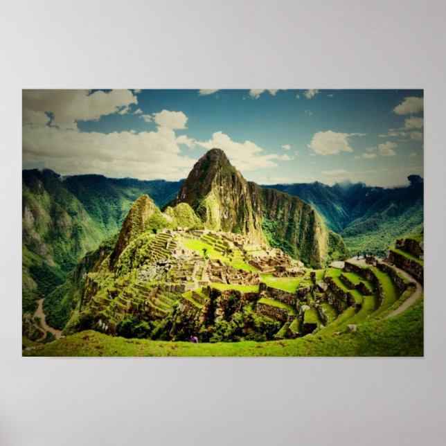 Machu Picchu stylised Poster (Front)