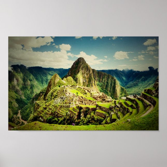 Machu Picchu stylized Poster (Front)